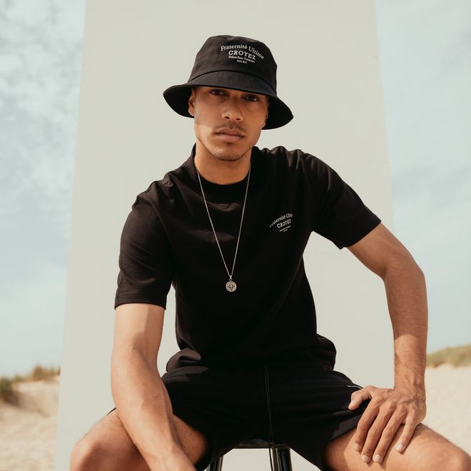 Afbeelding van Croyez Fraternité Bucket Hat Black White