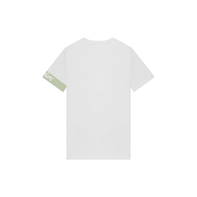 Afbeelding van Malelions Men Captain T-Shirt 2.0 White Green
