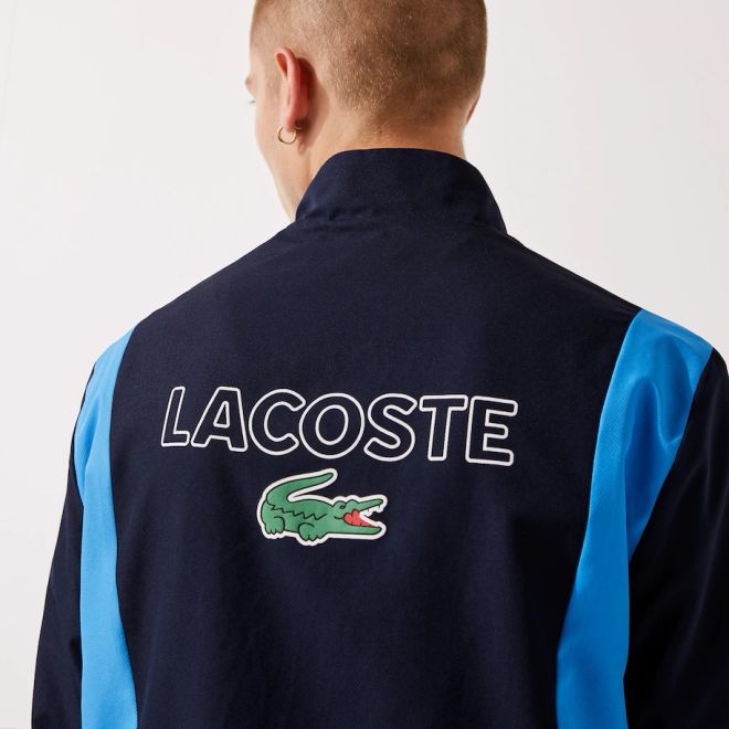Afbeelding van Lacoste Sport Trainingspak Block Blue Green