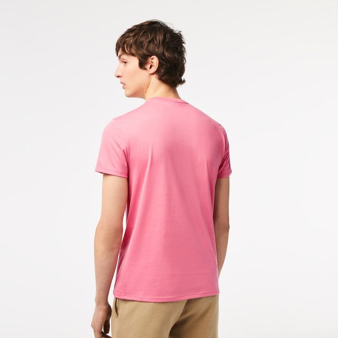 Afbeelding van Lacoste T-shirt met Ronde Hals Roze