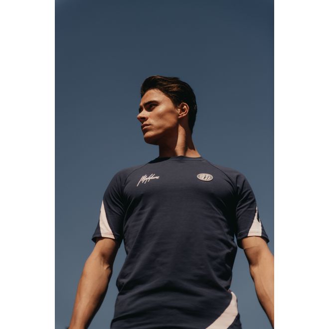 Afbeelding van Malelions Sport Pre-Match T-Shirt + Short Set Pink Navy