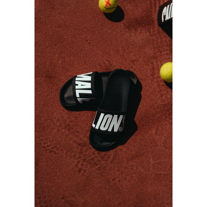 Afbeelding van Malelions Sport Nium Slides Black White