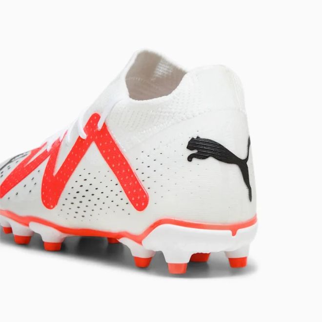 Afbeelding van Puma Future Match FG Voetbalschoenen Kids White Black Fire Orchid