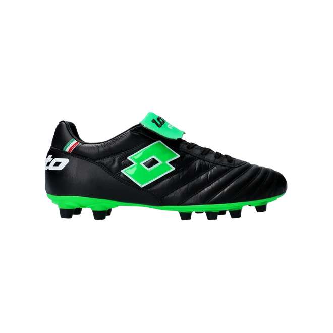 Afbeelding van Lotto Stadio 200 III Voetbalschoen FG Black Spring Green