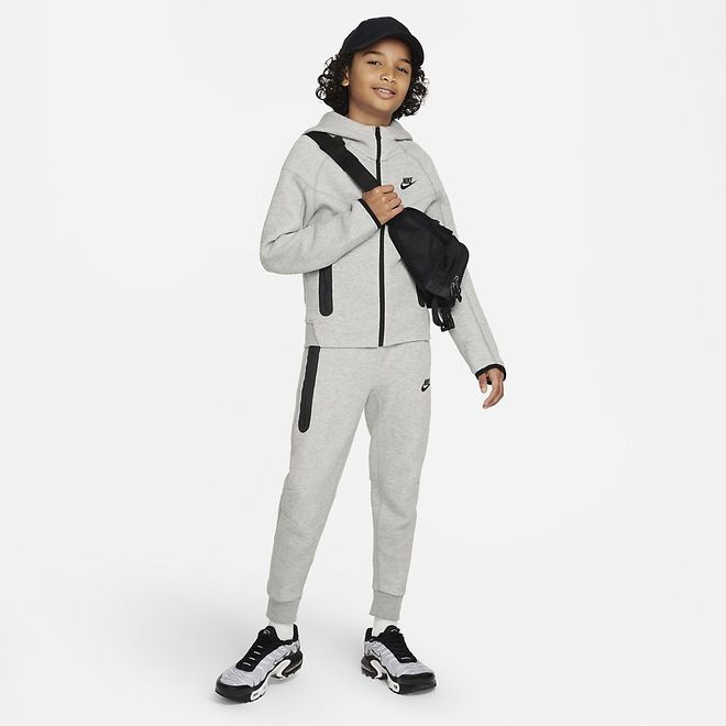 Afbeelding van Nike Sportswear Tech Fleece Hoodie Kids Dark Grey Heather
