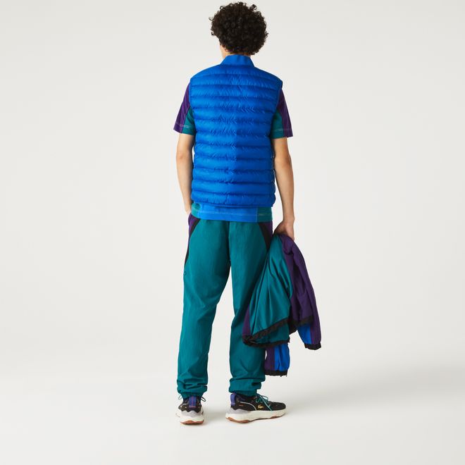Afbeelding van Lacoste bodywarmer heren gewatteerd waterafstotend Blauw
