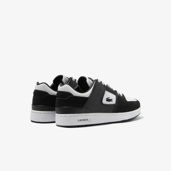 Afbeelding van Lacoste Court Cage Eyelet Leather Sneakers White Black