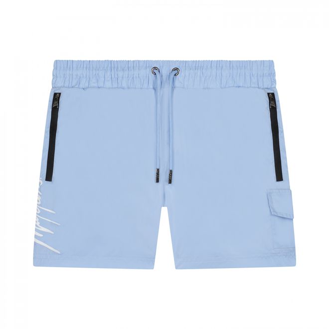 Afbeelding van Malelions Men Signature + Short Set Light Blue