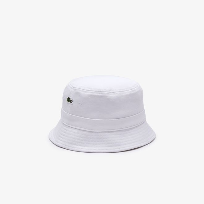 Afbeelding van Lacoste Organic Cotton Bob Hat White