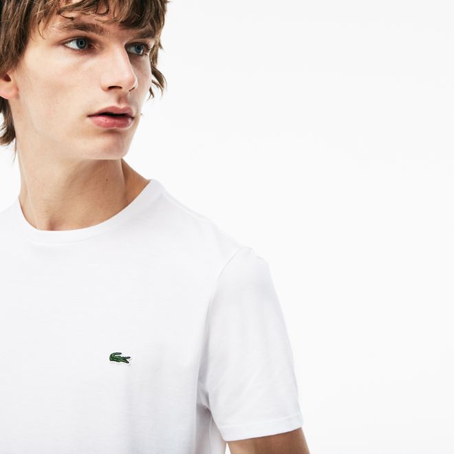 Afbeelding van Lacoste T-shirt met Ronde Hals Wit