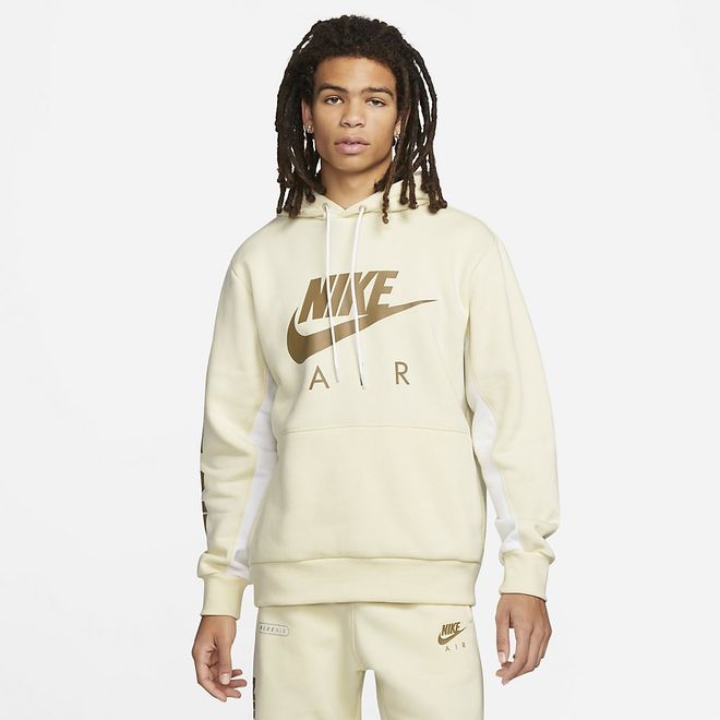 Afbeelding van Nike Air hoodie Tilt Set Creme