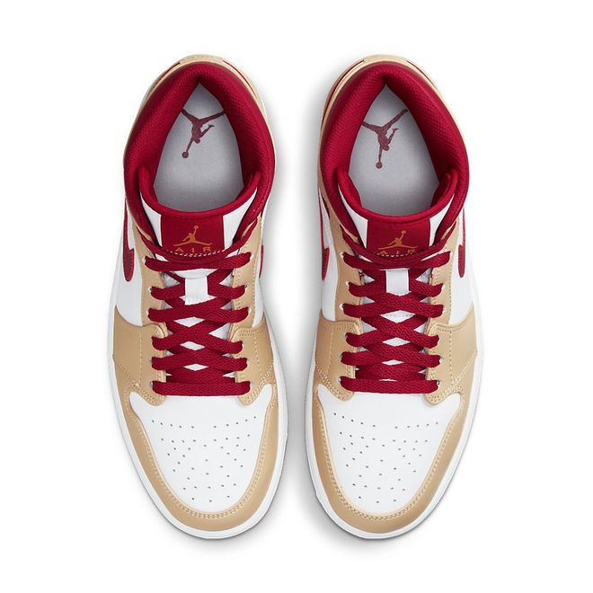Afbeelding van Nike Air Jordan 1 Mid Light Cardinal Curry