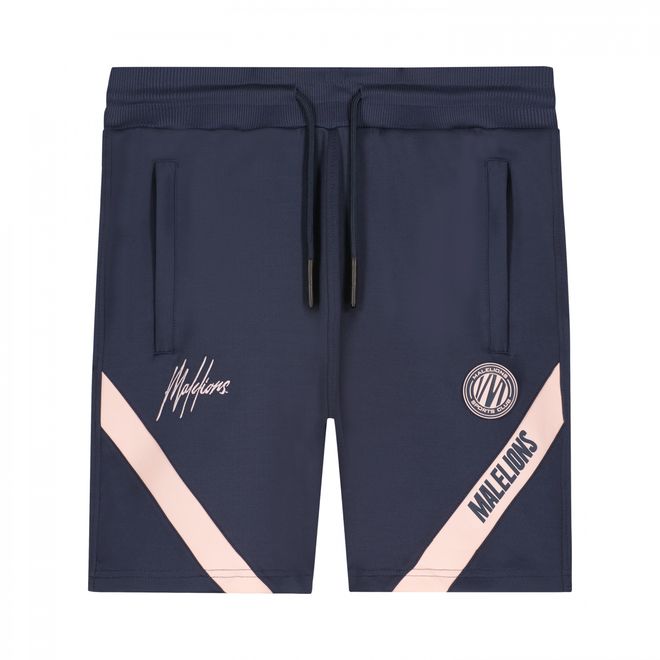 Afbeelding van Malelions Sport Pre-Match T-Shirt + Short Set Pink Navy