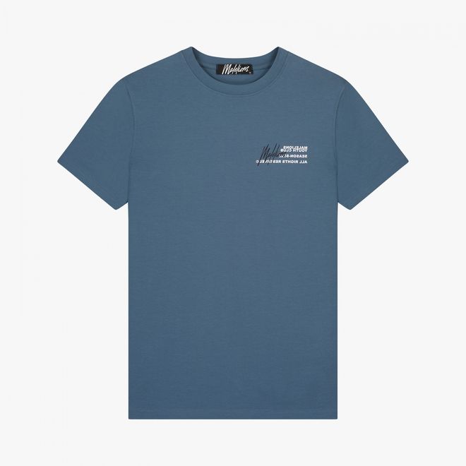 Afbeelding van Malelions Men Youth Club TShirt Vintage Blue White