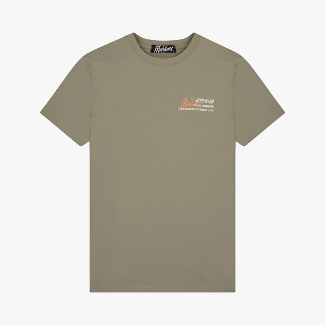 Afbeelding van Malelions Men Youth Club TShirt Taupe Soft Peach