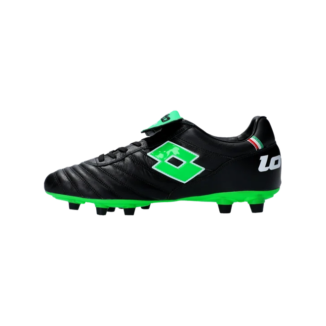 Afbeelding van Lotto Stadio 200 III Voetbalschoen FG Black Spring Green