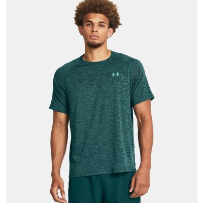 Foto van Under Armour Herenshirt Tech™ Textured Hydro Teal / Radial Turquoise - 449
