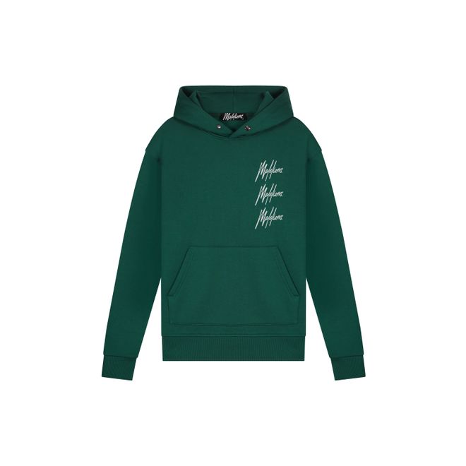 Afbeelding van Malelions Men Trinal Hoodie Dark Green