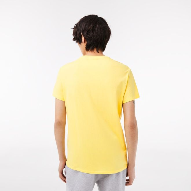 Afbeelding van Lacoste T-shirt met Ronde Hals Geel