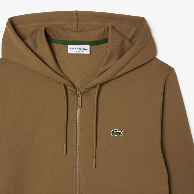 Afbeelding van Lacoste Fleece Sweatshirt met Kangoeroezak Bruin
