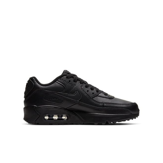 Afbeelding van Nike Air Max 90 Kids Leather Triple Black