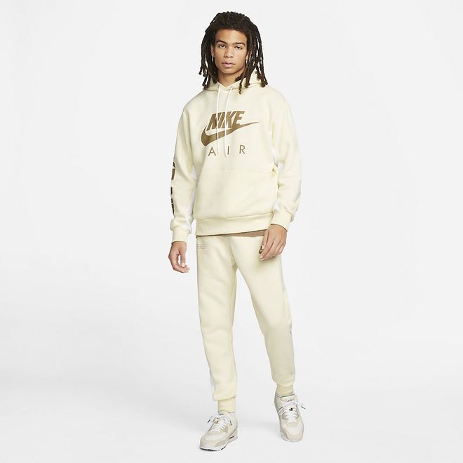 Afbeelding van Nike Air hoodie Tilt Set Creme