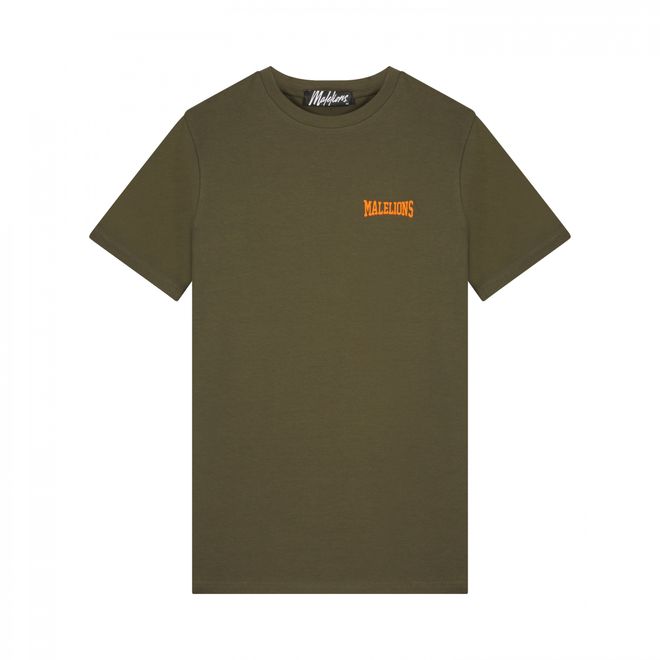 Afbeelding van Malelions Men Boxer T-Shirt + Short Set Army Orange