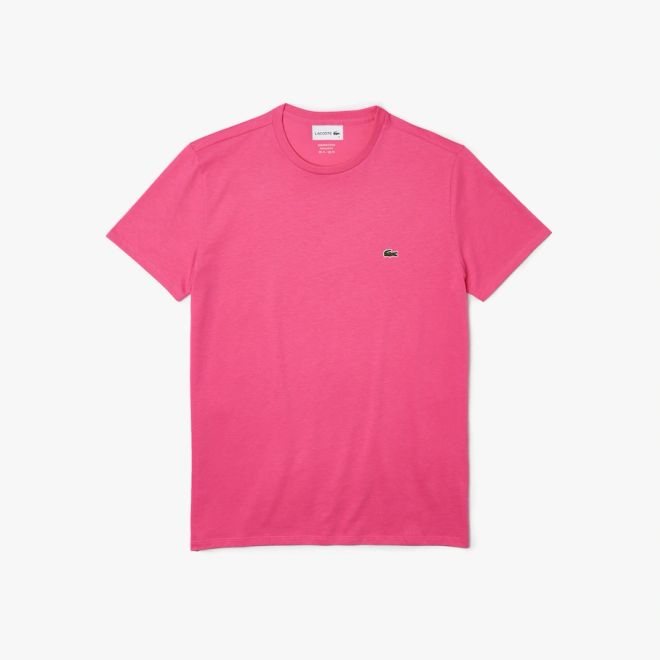 Afbeelding van Lacoste T-shirt met Ronde Hals Pink