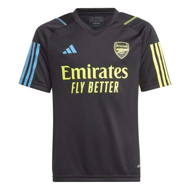 Afbeelding van Arsenal Tiro 23 Training Voetbalshirt Kids Black