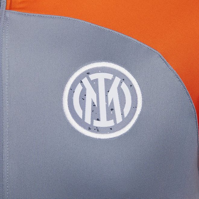 Afbeelding van Inter Milan Strike Nike Dri-FIT Knit Voetbaltrainingspak met Capuchon Ashen Slate Safety Orange