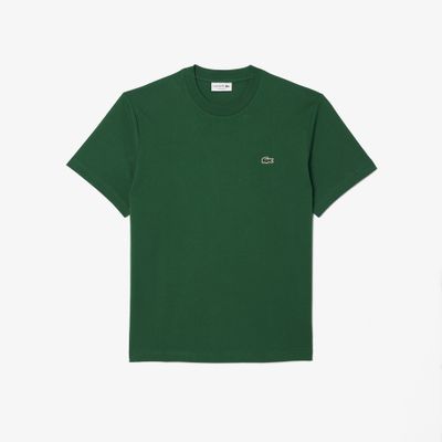 Foto van Lacoste T-shirt Katoen met Ronde Hals 132 Green