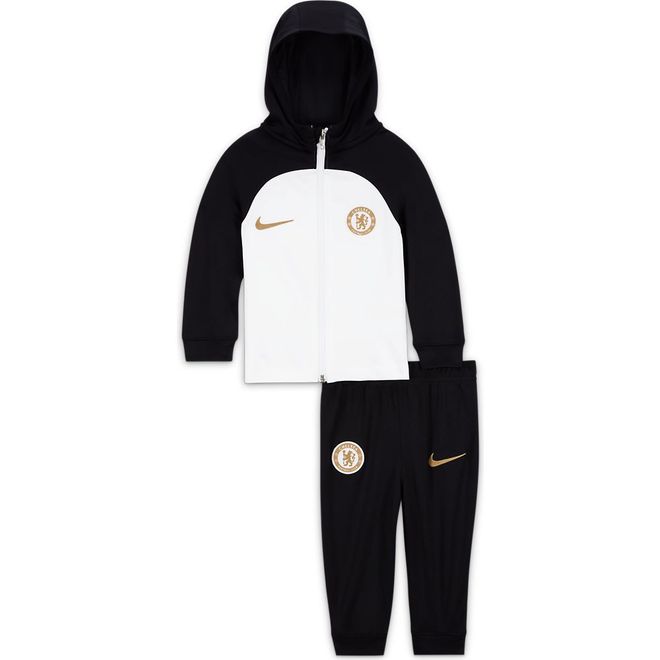 Afbeelding van Chelsea FC Strike Nike Dri-FIT Voetbaltrainingspak met Capuchon Baby's White