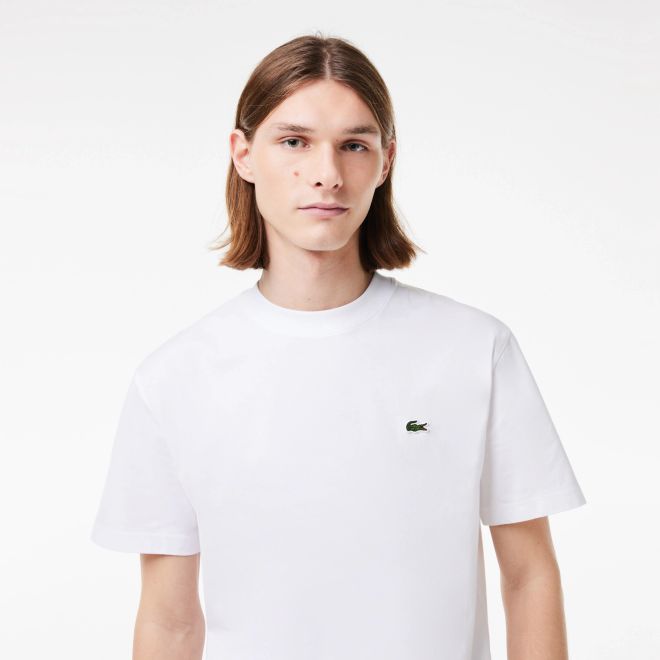 Afbeelding van Lacoste T-shirt Katoen met Ronde Hals 001 White