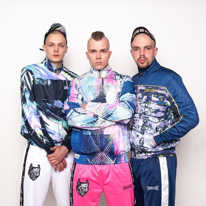Afbeelding van 100% Hardcore Speciaal Training Jack Technohead Pink Blue