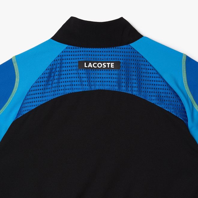 Afbeelding van Lacoste Trainingspak Zwart Blauw Geel