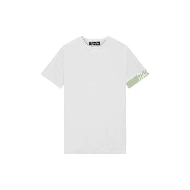 Afbeelding van Malelions Men Captain T-Shirt 2.0 White Green