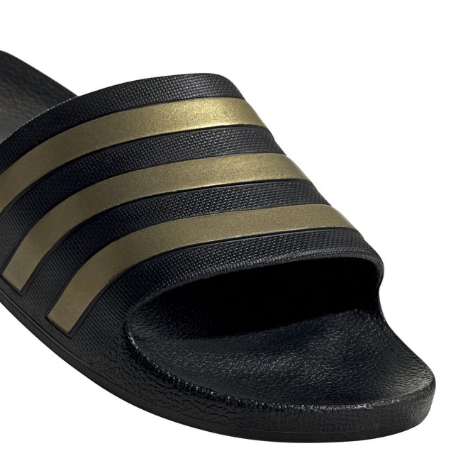 Afbeelding van Adidas Adilette Aqua Slippers Black Gold Metallic