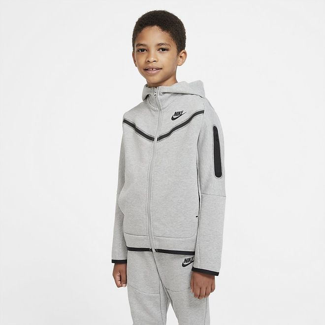 Afbeelding van Nike Sportswear Tech Fleece Hoodie Kids Dark Grey Heather