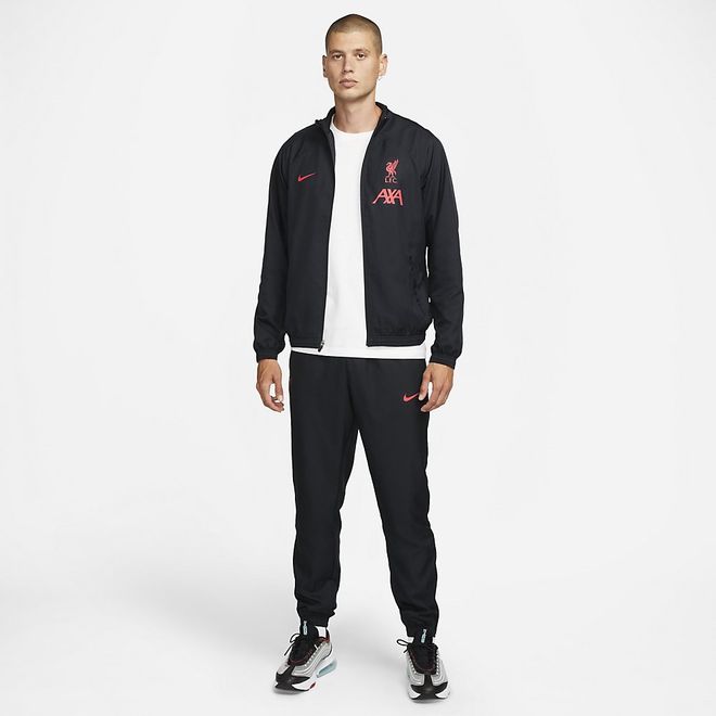 Afbeelding van Liverpool FC Strike Uit Nike Dri-FIT Voetbaltrainingspak Black Sirene Red