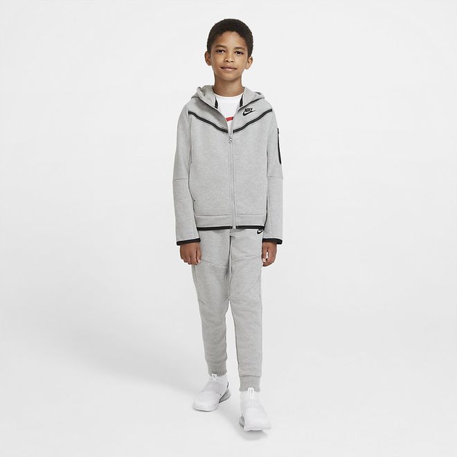 Afbeelding van Nike Sportswear Tech Fleece Hoodie Kids Dark Grey Heather