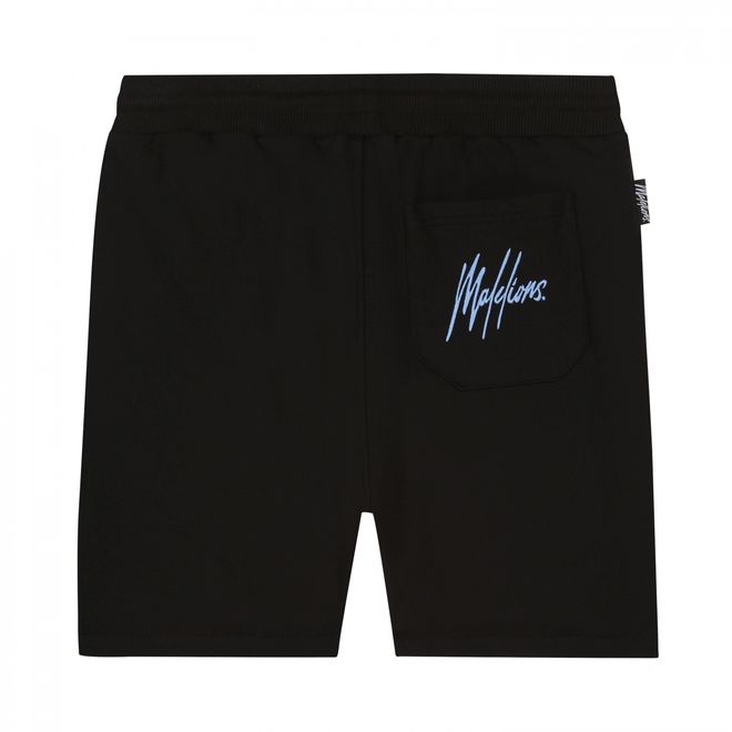 Afbeelding van Malelions Men Captain T-Shirt + Short Set Off-White Vista Blue