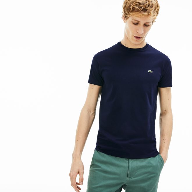 Afbeelding van Lacoste T-shirt met Ronde Hals Navy