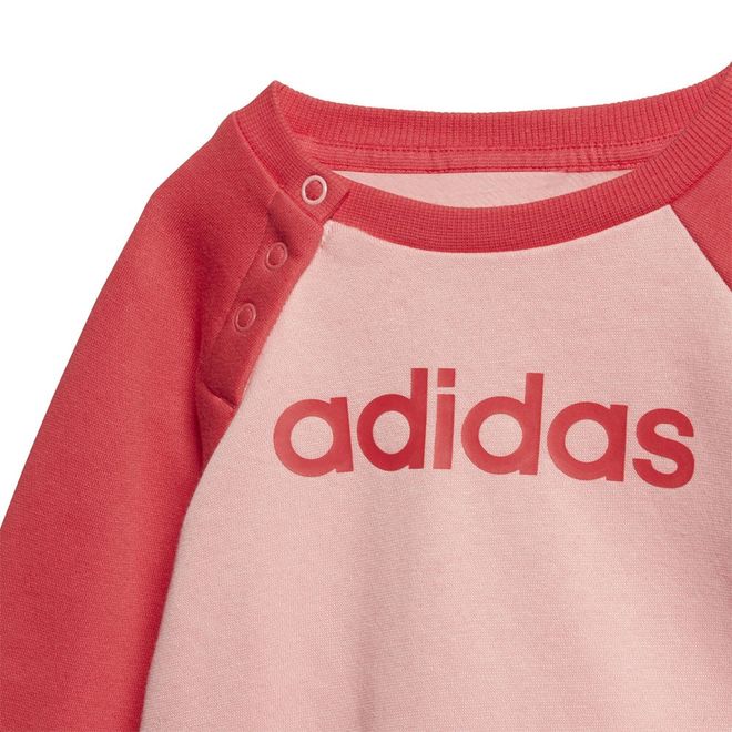 Afbeelding van Adidas Linear Fleece Joggingpak Infants Glory Pink