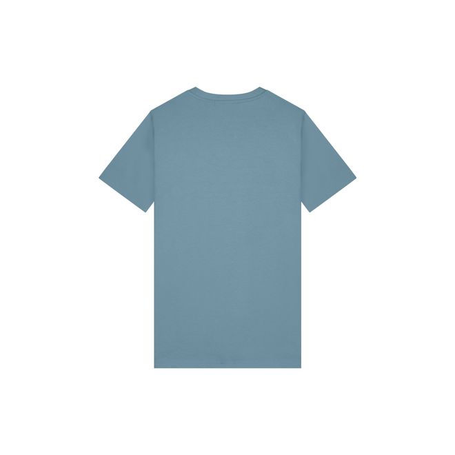 Afbeelding van Malelions Men Logo T-Shirt Smoke Blue