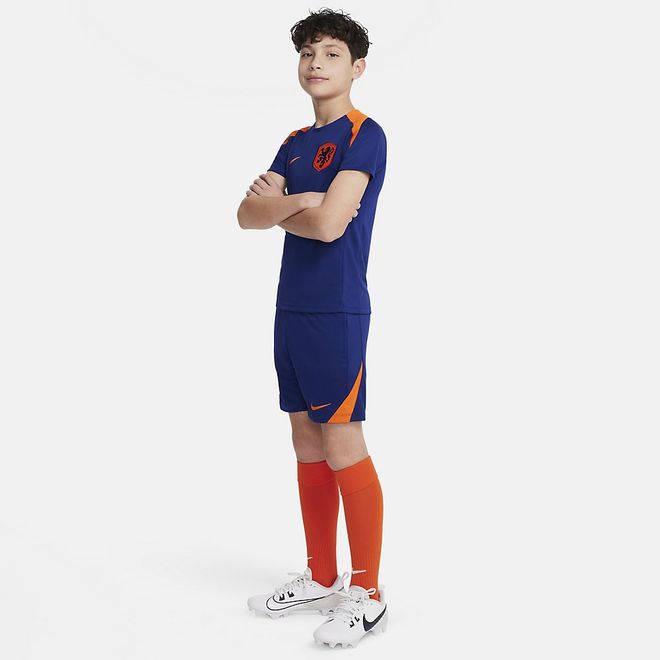 Afbeelding van Nike Nederland 24/25 Strike Dri-FIT Knit Voetbalshort Kids Deep Royal Blue