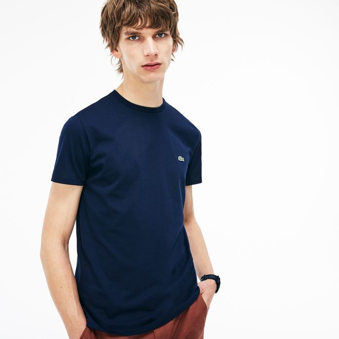 Afbeelding van Lacoste T-shirt met Ronde Hals Navy