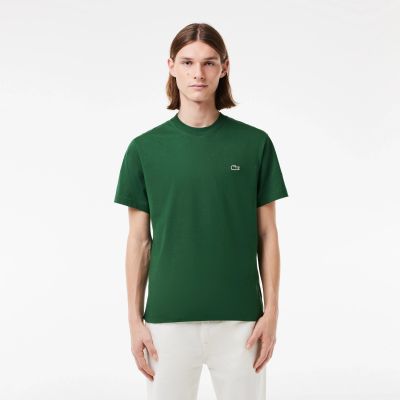 Foto van Lacoste T-shirt Katoen met Ronde Hals 132 Green