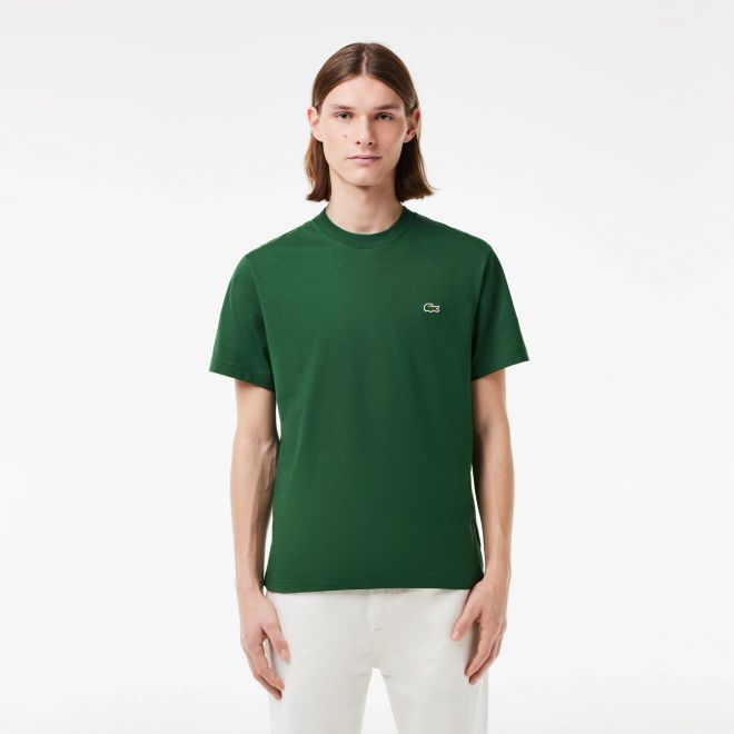 Afbeelding van Lacoste T-shirt Katoen met Ronde Hals 132 Green
