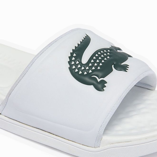 Afbeelding van Lacoste Croco Dualiste Slipper Wit Groen