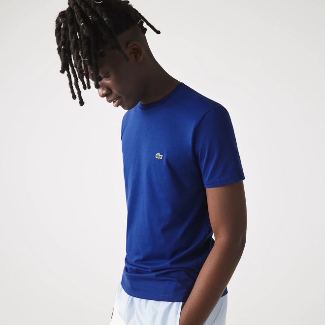 Afbeelding van Lacoste T-shirt met Ronde Hals Blue BDM